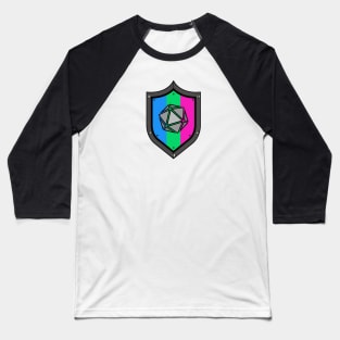 Poly D20 Shield Baseball T-Shirt